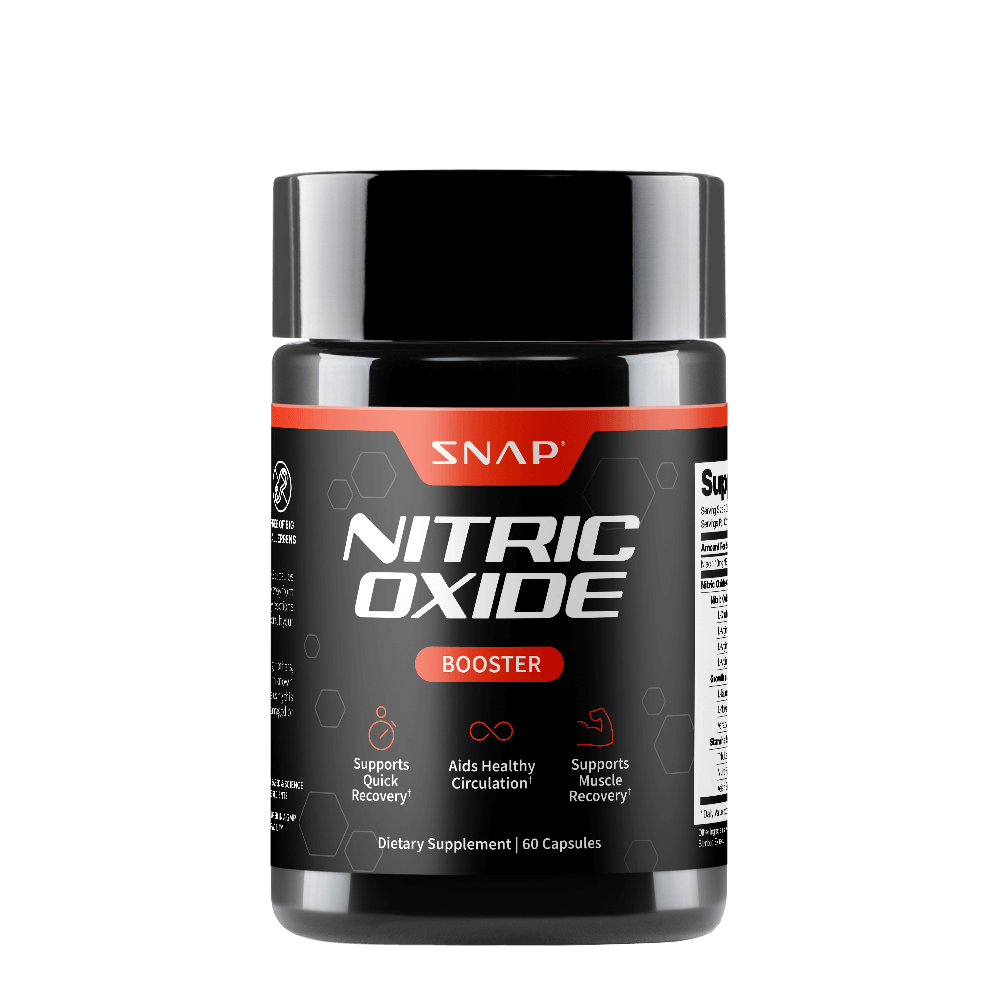 Snap Supplements Nitric Oxide Booster PreWorkout, Muscle Builder - LArginine, LCitrulline 1500mg Formula, Tribulus ExtractPanax Ginseng, Strength & Endurance (90Capsules)