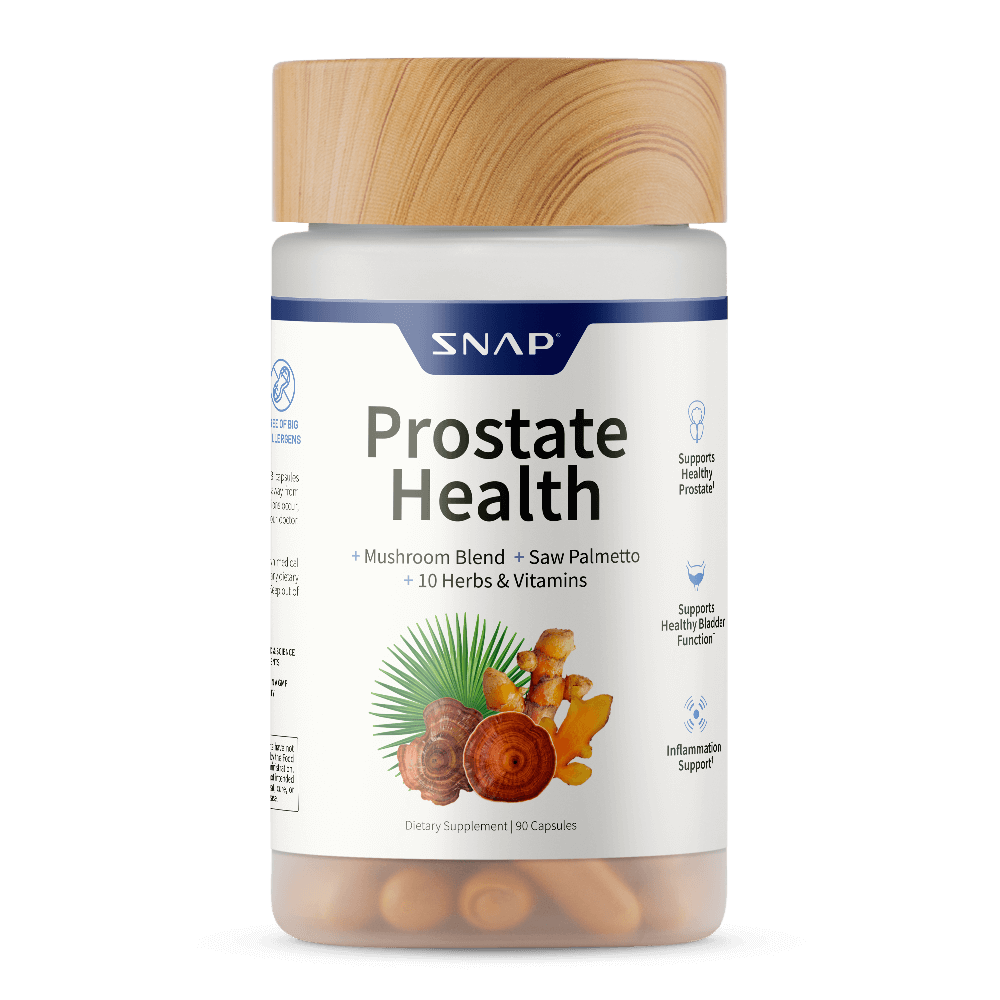 Snap Supplements Prostate HealthSupplement with Nettle Root & Saw Palmettofor Men, DHT Blocker - Helps Support MaleUrinary Tract and Prostate for Mens Health, 90Vegetarian Capsules (30-Day Supply)