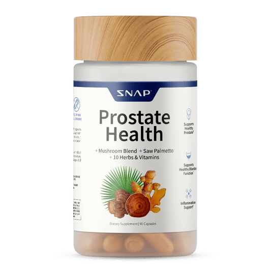 Snap Supplements Prostate HealthSupplement with Nettle Root & Saw Palmettofor Men, DHT Blocker - Helps Support MaleUrinary Tract and Prostate for Mens Health, 90Vegetarian Capsules (30-Day Supply)